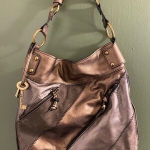 Fossil  Bronze Hobo Bag